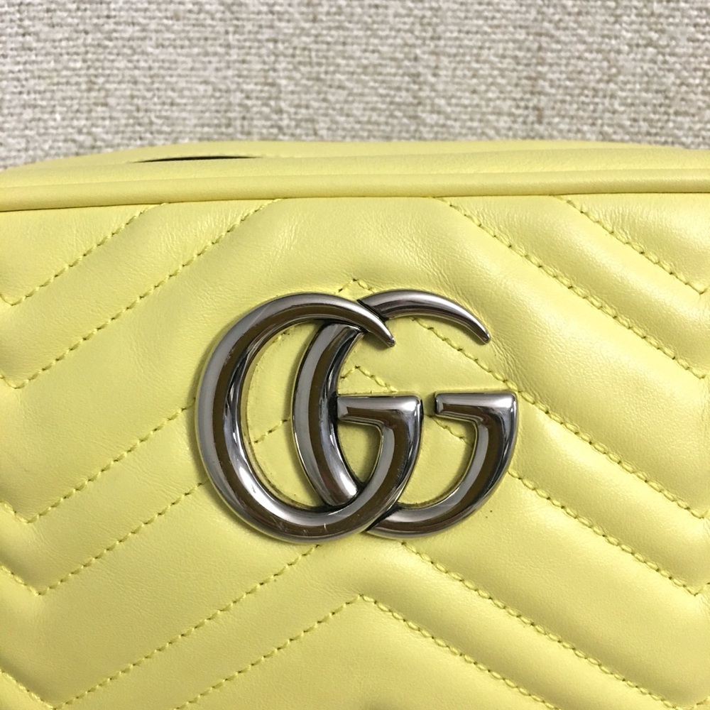 Authentic Gucci Marmont crossbody bag yellow leather - Picture 13 of 13